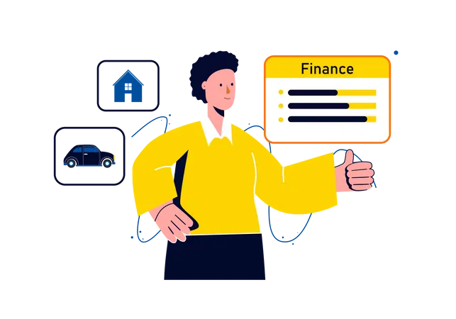 Planning financial budget  Illustration