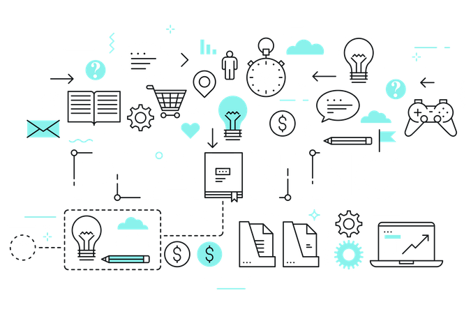 Planning management Illustration