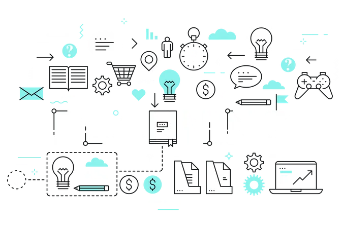 Planning management Illustration