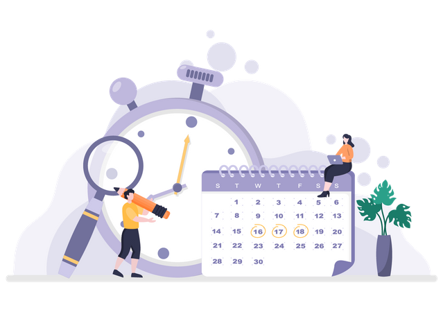 Planification du calendrier  Illustration