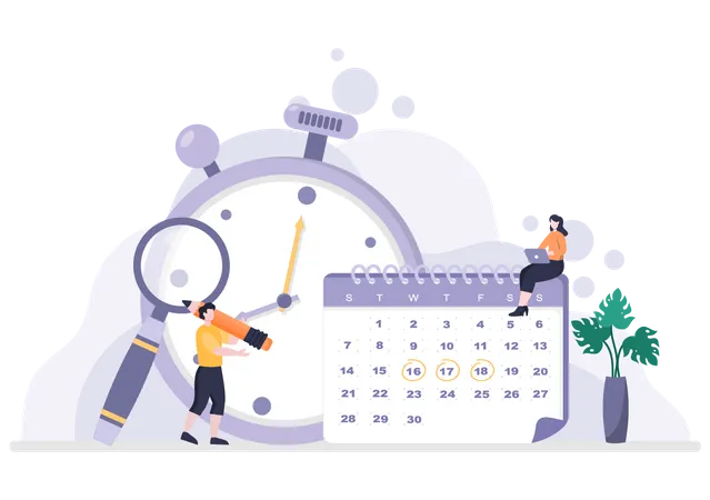 Planification du calendrier  Illustration