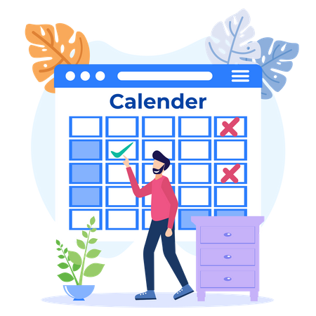 Planification du calendrier  Illustration