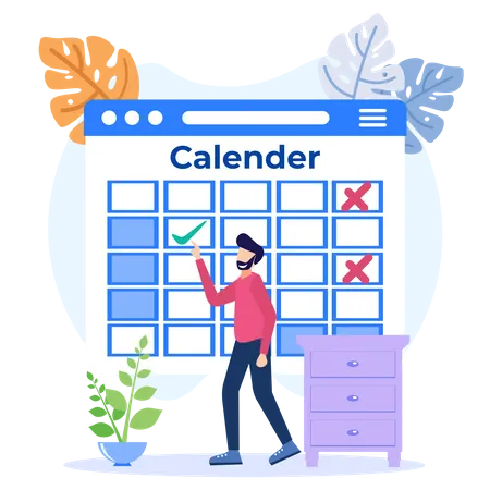 Planification du calendrier  Illustration