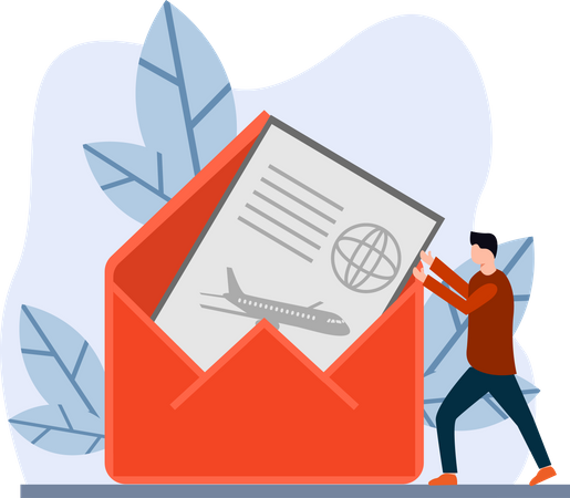 Plano de férias  Ilustração