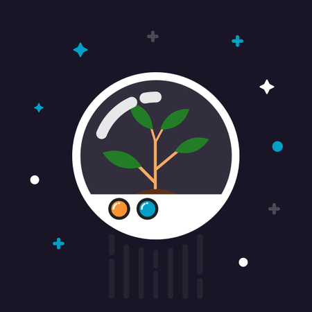 Plante en capsule  Illustration