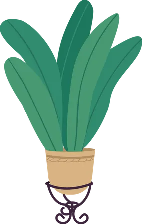 Plante en pot  Illustration
