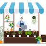 plants shop illustration
