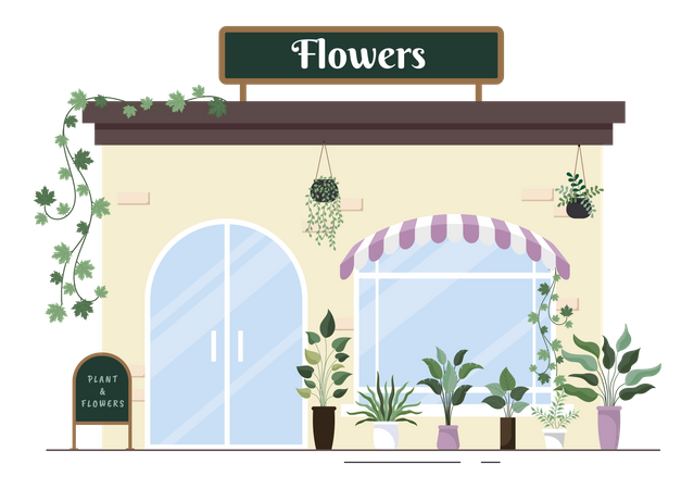 Plants Shop  Illustration