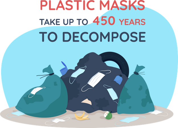 Plastic masks  Illustration