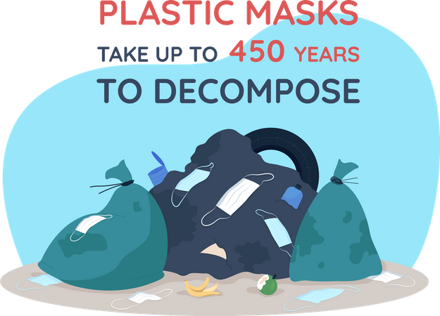 Plastik masken  Illustration