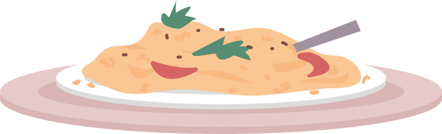 Plat savoureux  Illustration