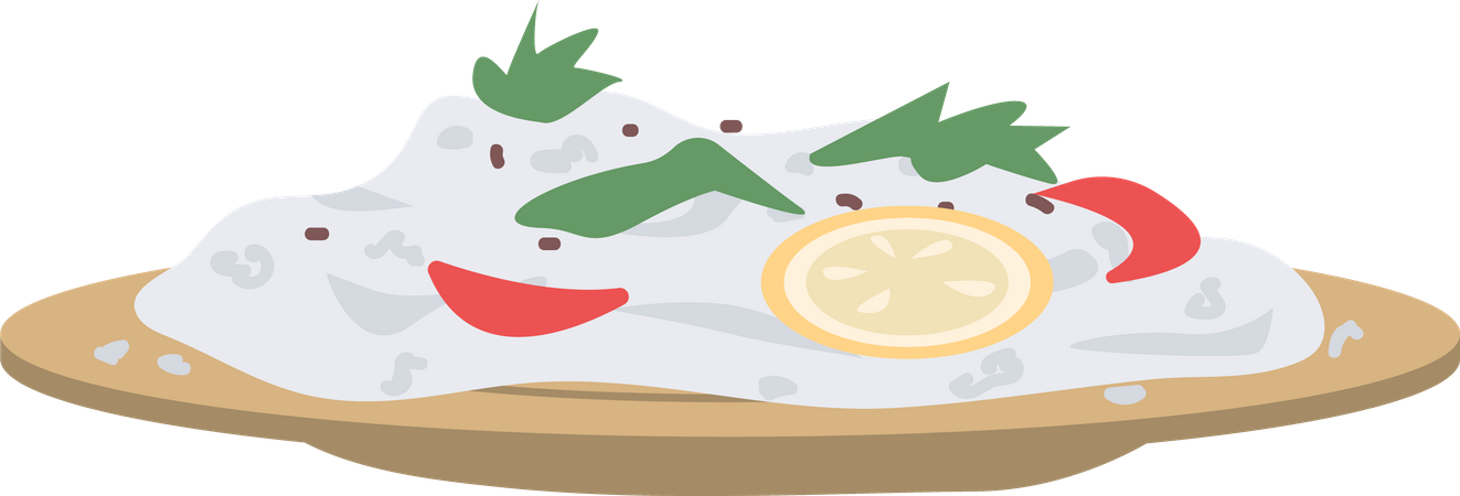 Plat traditionnel  Illustration