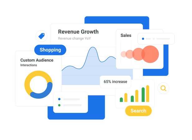 Plataforma de publicidade para promoção de produtos  Ilustração