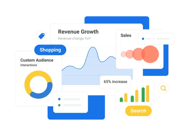 Plataforma de publicidade para promoção de produtos  Ilustração
