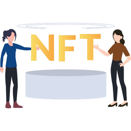 Plataforma nft  Ilustração
