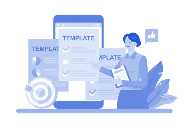 Plataformas de encuestas en línea que ofrecen la opción de plantilla personalizable  Ilustración