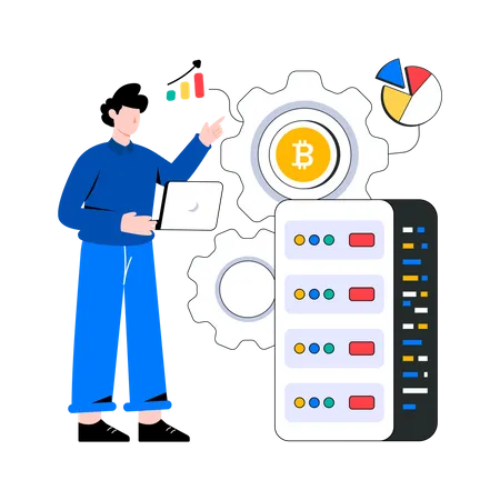 Plateforme de crypto-monnaie  Illustration