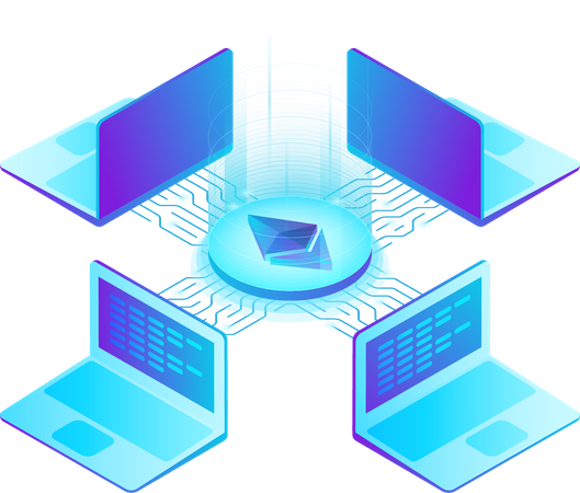 Plateforme de trading d'éthérium  Illustration