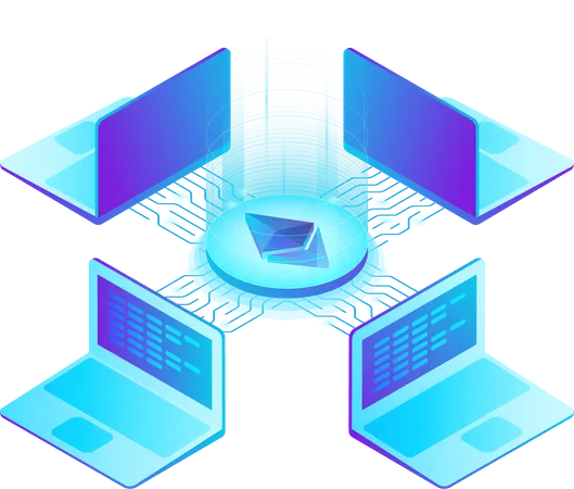 Plateforme de trading d'éthérium  Illustration