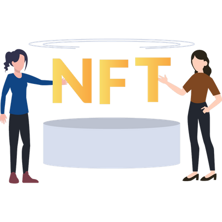 Plateforme nft  Illustration