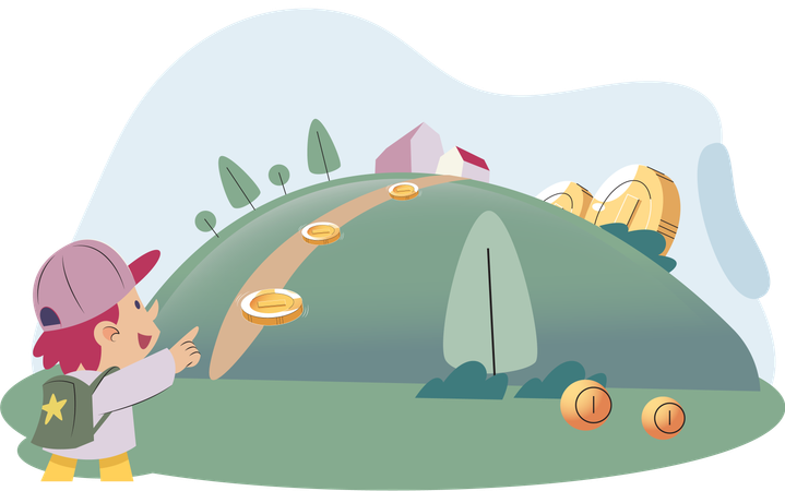 Play to earn games created on basis of blockchain project with elements of NFT  Illustration
