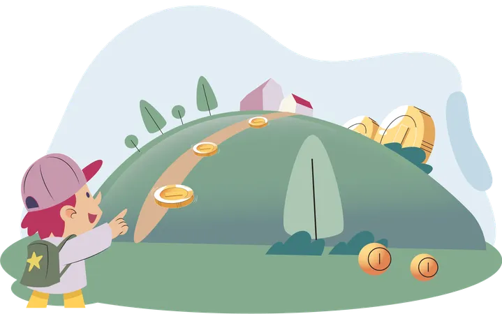 Play to earn games created on basis of blockchain project with elements of NFT  Illustration