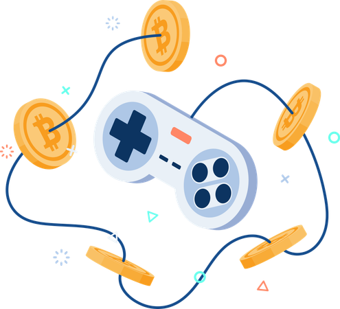 Play to Earn  Illustration