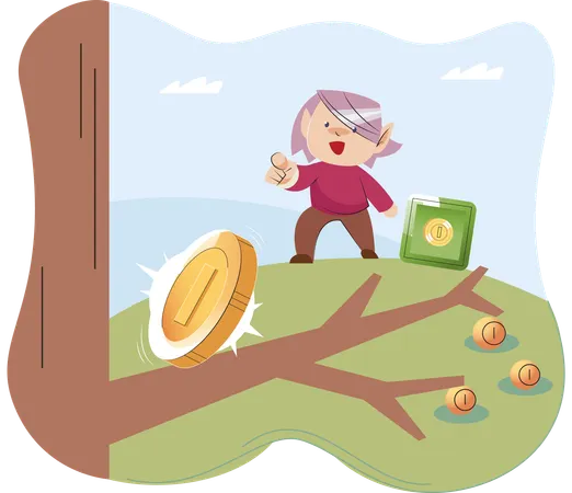 Play to earn video games in which player can receive rewards with real value blockchain projects  Illustration