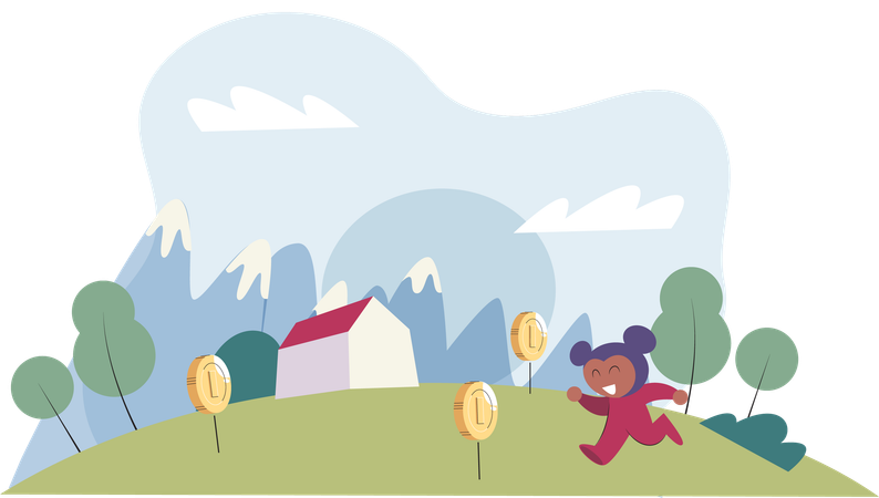 Play to earn video games in which player can receive rewards with real value blockchain projects  Illustration
