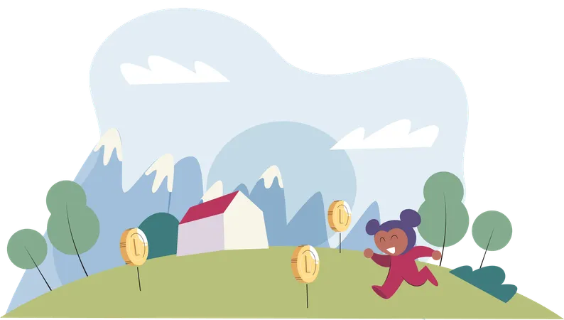 Play to earn video games in which player can receive rewards with real value blockchain projects  Illustration