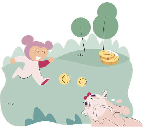 Play to earn video games in which player can receive rewards with real value blockchain projects  Illustration