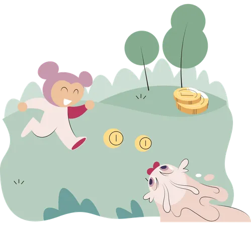 Play to earn video games in which player can receive rewards with real value blockchain projects  Illustration