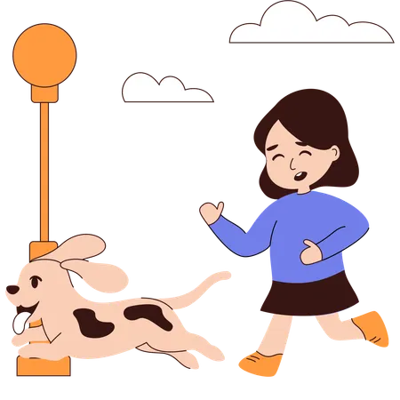 Play with pets  Illustration