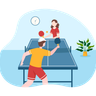 illustration for playing table tennis