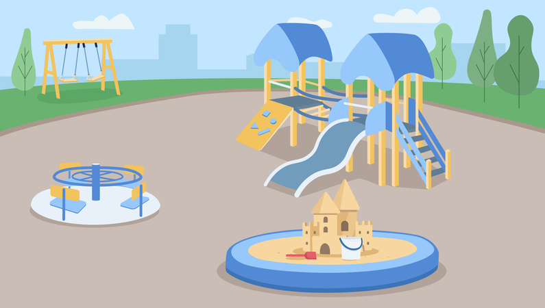Playground vazio  Ilustração