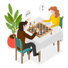 playing chess illustrations