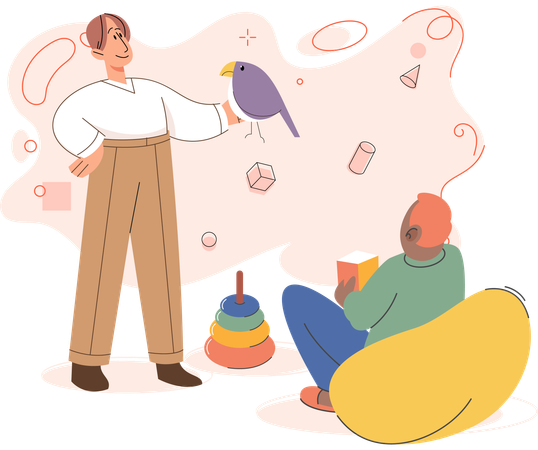 Playing games with friends brings out competitive yet lighthearted spirit  Illustration