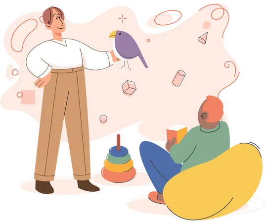 Playing games with friends brings out competitive yet lighthearted spirit  Illustration