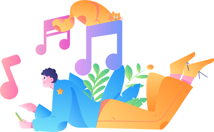 Playlist Time  Illustration