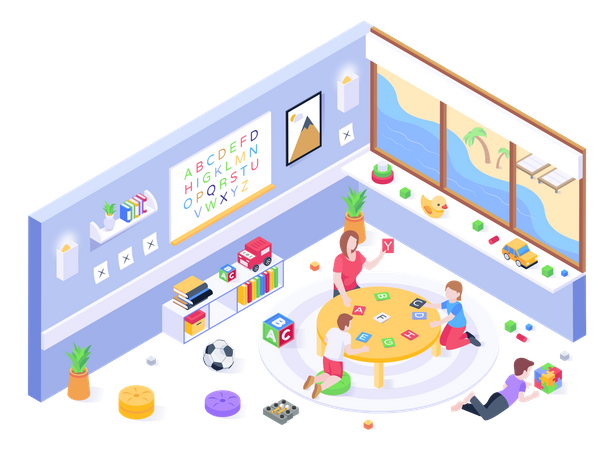 Playroom  Illustration