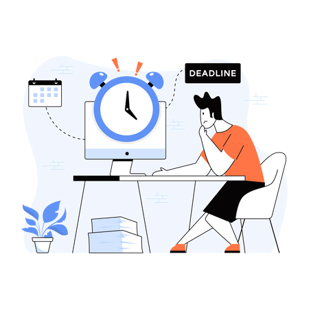 Plazo de trabajo  Ilustración