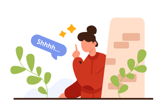 Please keep secrets  Illustration