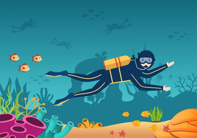 Plongée sous-marine  Illustration
