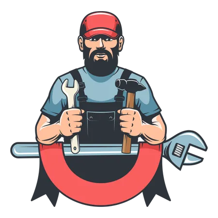 Plumber  Illustration