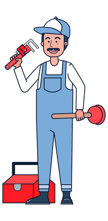 Plumber  Illustration