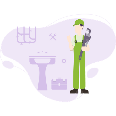 Plumber  Illustration