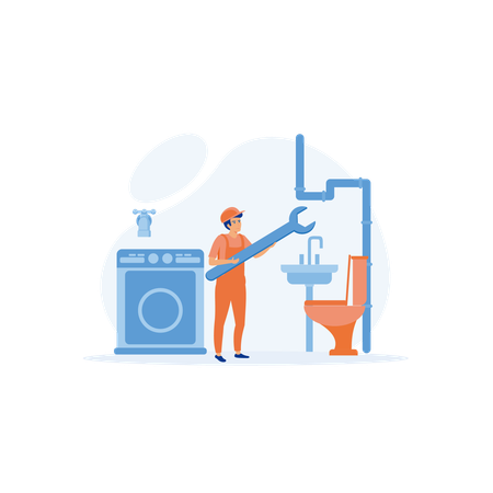 Plumber services  Illustration