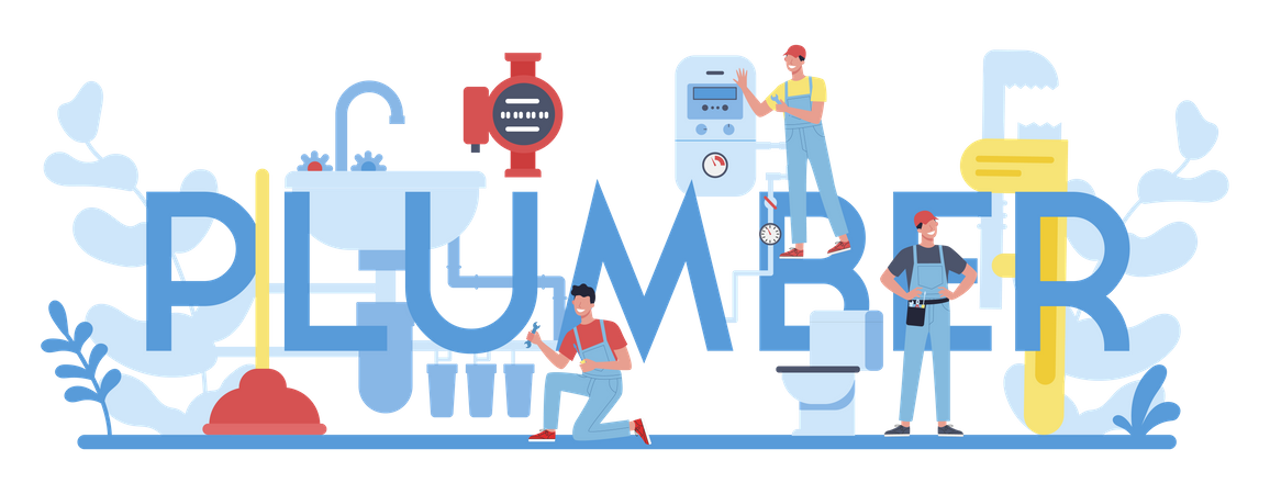 Plumbing service  Illustration
