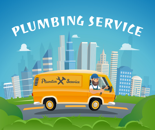 Plumbing Service  Illustration