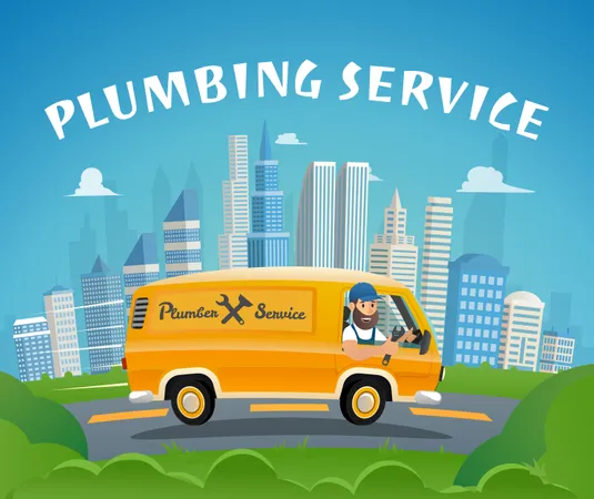 Plumbing Service  Illustration